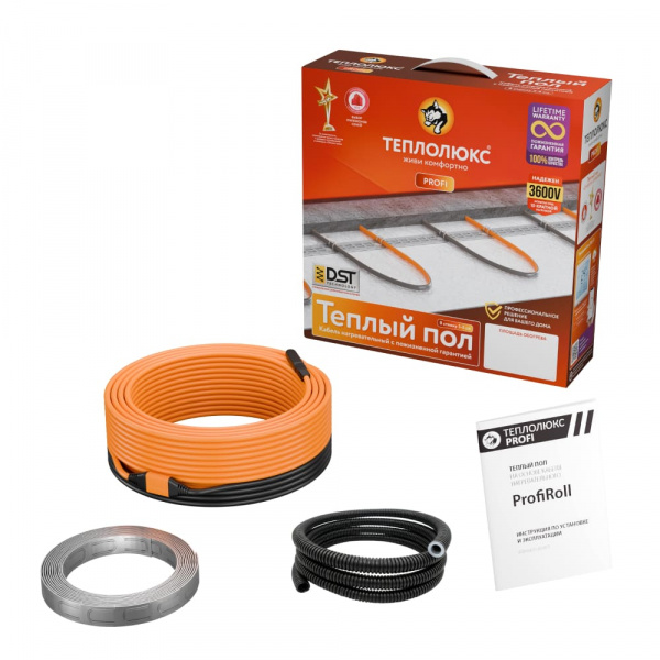 Кабель нагревательный "Теплолюкс" ProfiRoll 79,0 м/1440 Вт