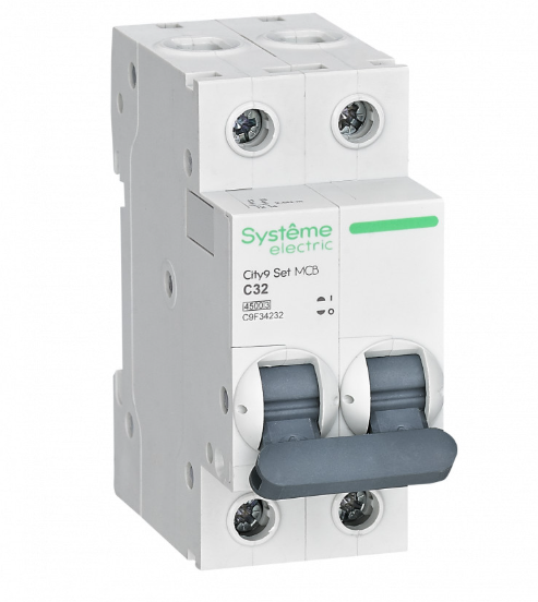 Systeme Electric City9 Set Автоматический выключатель (АВ) С 32А 2P 4.5kA 230В