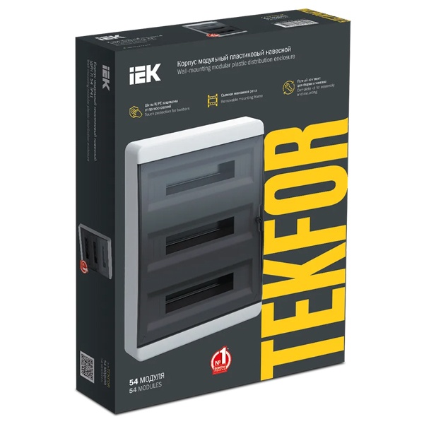 TEKFOR-IEK ЩРН-П-54 IP41  наружный на 54 модуля прозрачная дверь