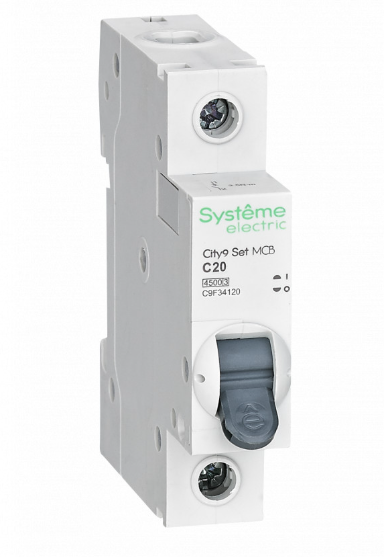 Systeme Electric City9 Set Автоматический выключатель (АВ) С 20А 1P 4.5kA 230В