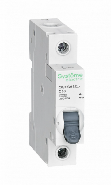 Systeme Electric City9 Set Автоматический выключатель (АВ) С 50А 1P 4.5kA 230В