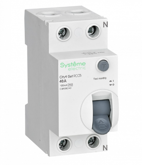 Systeme Electric City9 Set Выключатель дифференциального тока (ВДТ) 40А 2P 100мА Тип-AC 230В