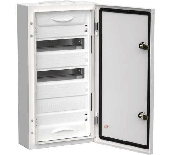 TITAN 5 Корпус металлический ЩРн-36 (1х36) 585х310х140мм IP54 белый (одна дверь) IEK