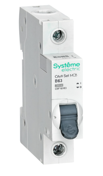 Systeme Electric City9 Set Автоматический выключатель (АВ) B 63А 1P 6kA 230В